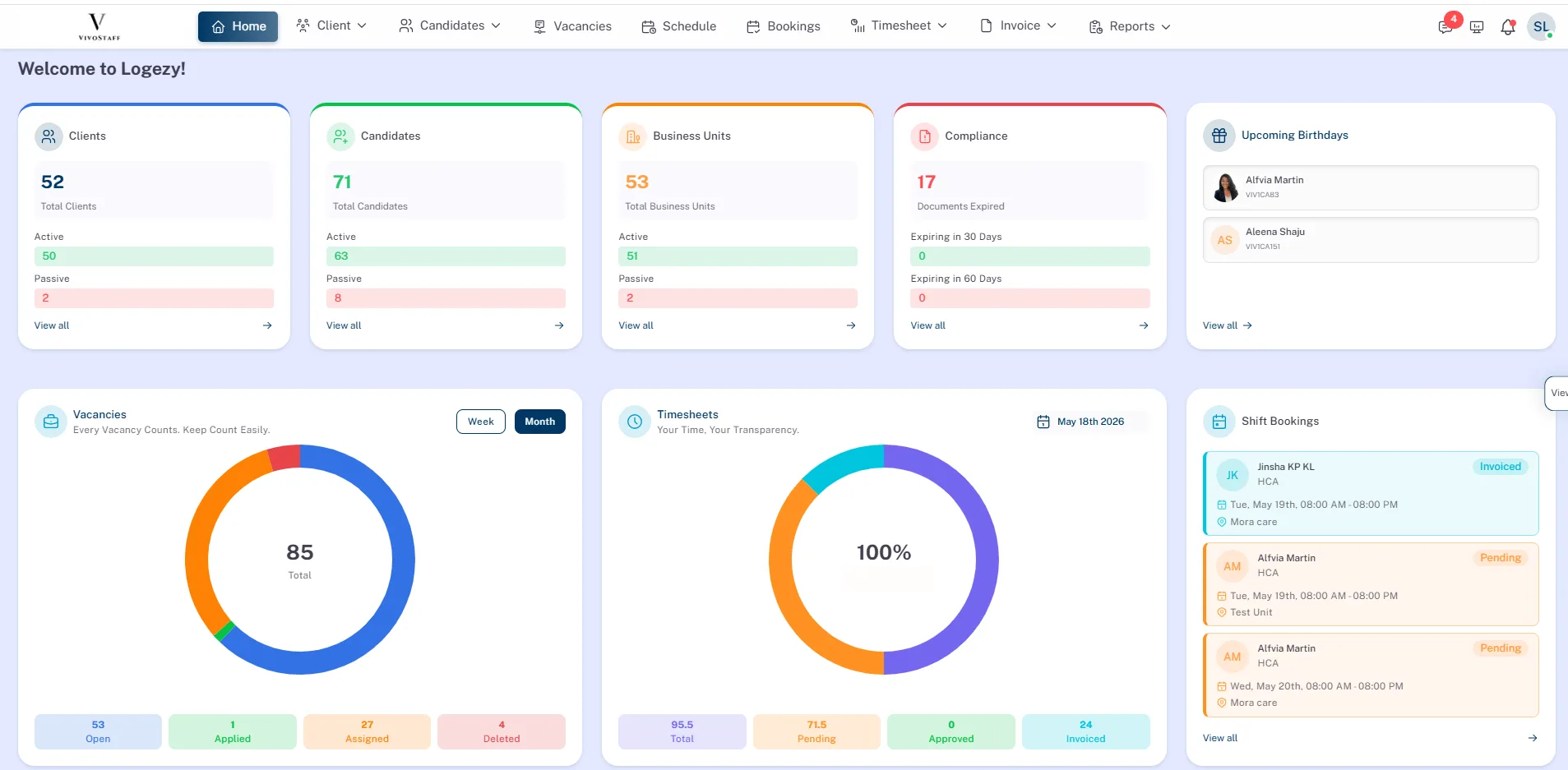 Growing without growing pains — Logezy workforce management software scales from ten workers to a thousand without changing the system